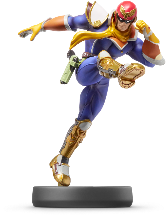 Captain Falcon Amiibo Figure By Nintendo - Captain Falcon Amiibo Png (768x825), Png Download