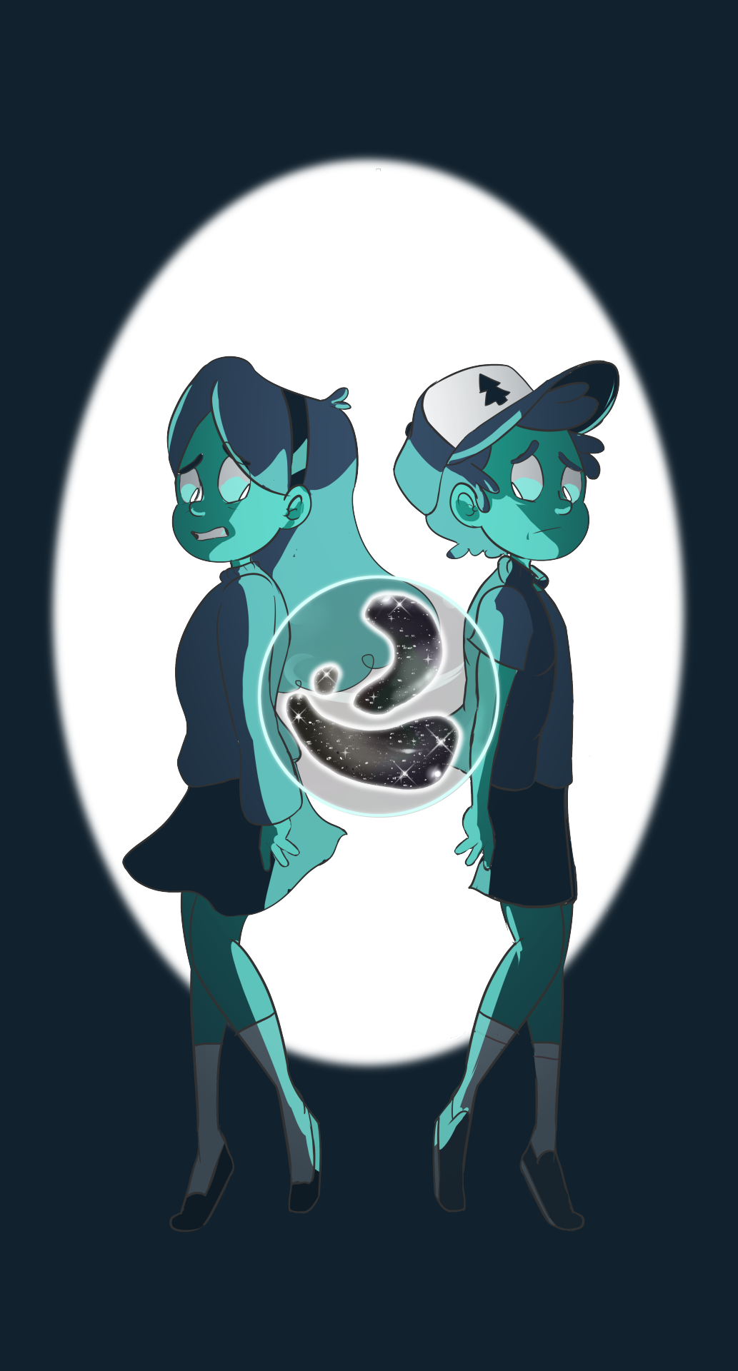 Dipper Pines Mabel Pines Bill Cipher Green Mammal Vertebrate - Things To Draw From Gravity Falls (1033x1920), Png Download