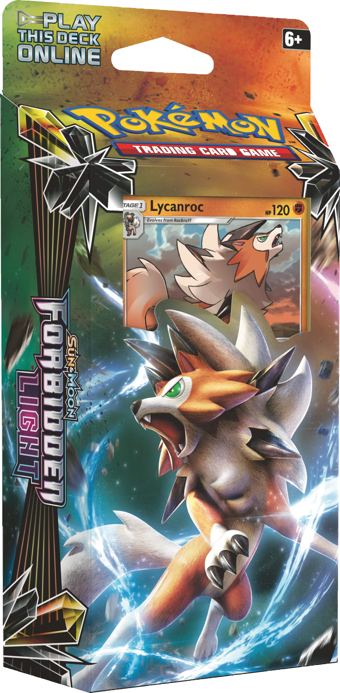 Pokémon Tcg Sun & Moon Forbidden Light Theme Deck (1301x2651), Png Download