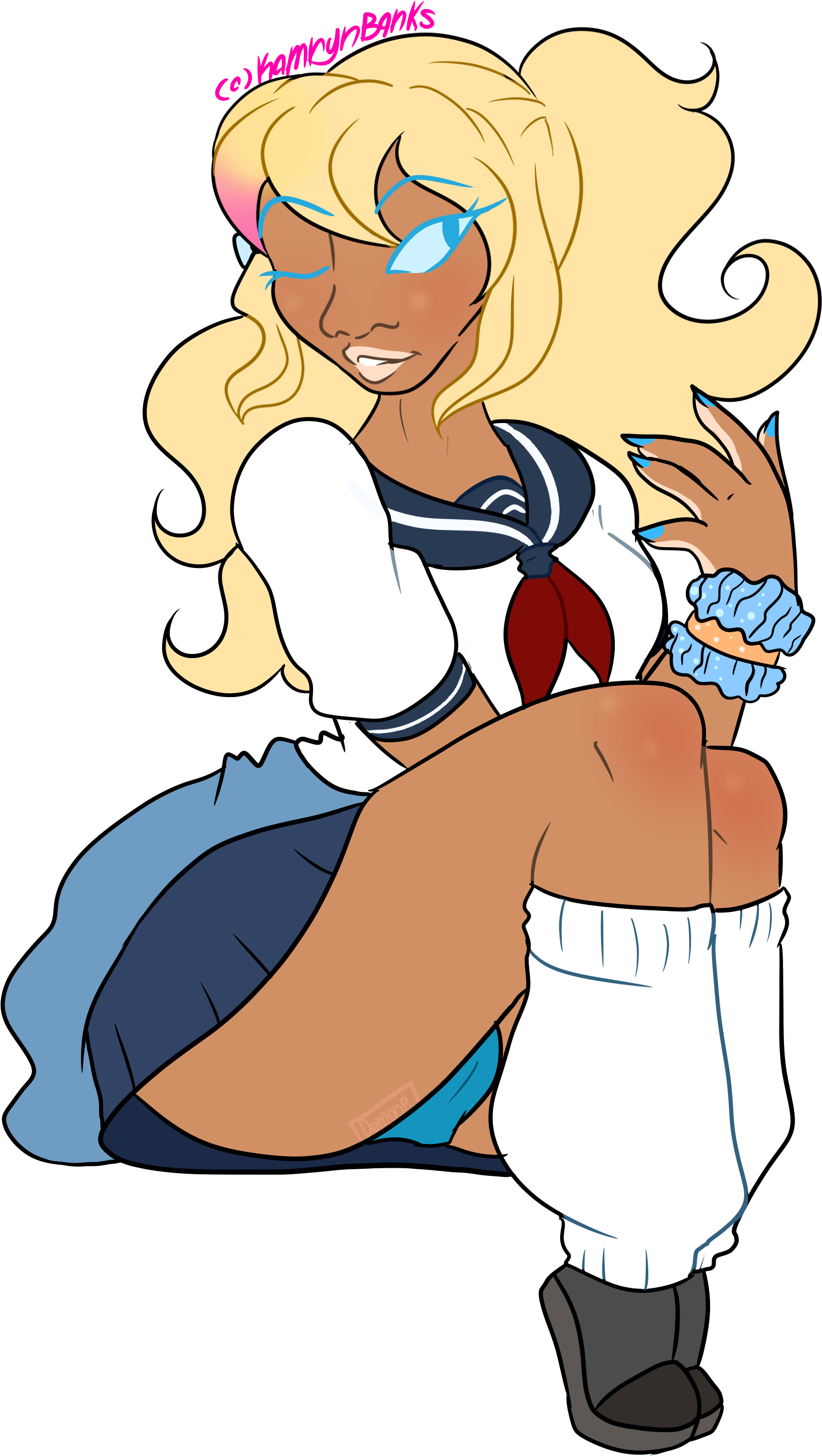 Yandere Simulator - Cartoon (1920x2976), Png Download