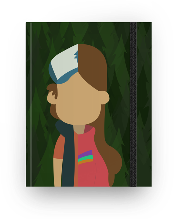 Caderno Pines Twins De Victor Alves Pereirana - Cartoon (800x800), Png Download