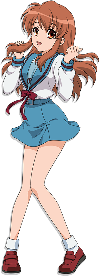 Melancholy Of Haruhi Suzumiya Mikuru (399x935), Png Download