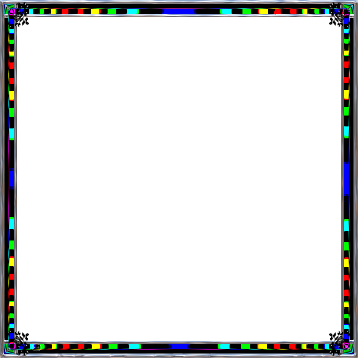 Page 1 Multi Color Psp Frame S - Honda Beat (722x722), Png Download