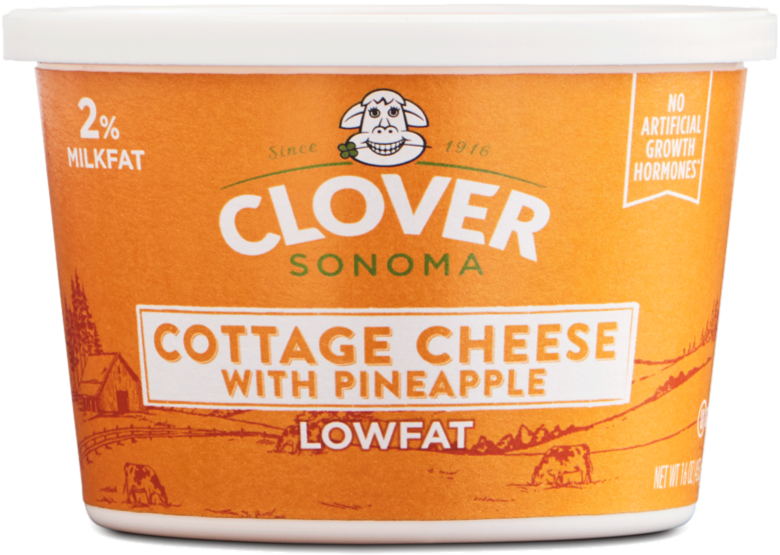 Cottage Cheese & Pineapple 2% Milkfat - Grated Parmesan (780x555), Png Download