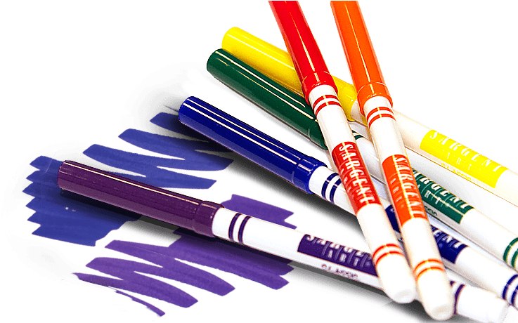 Kids Markers Png (1008x459), Png Download