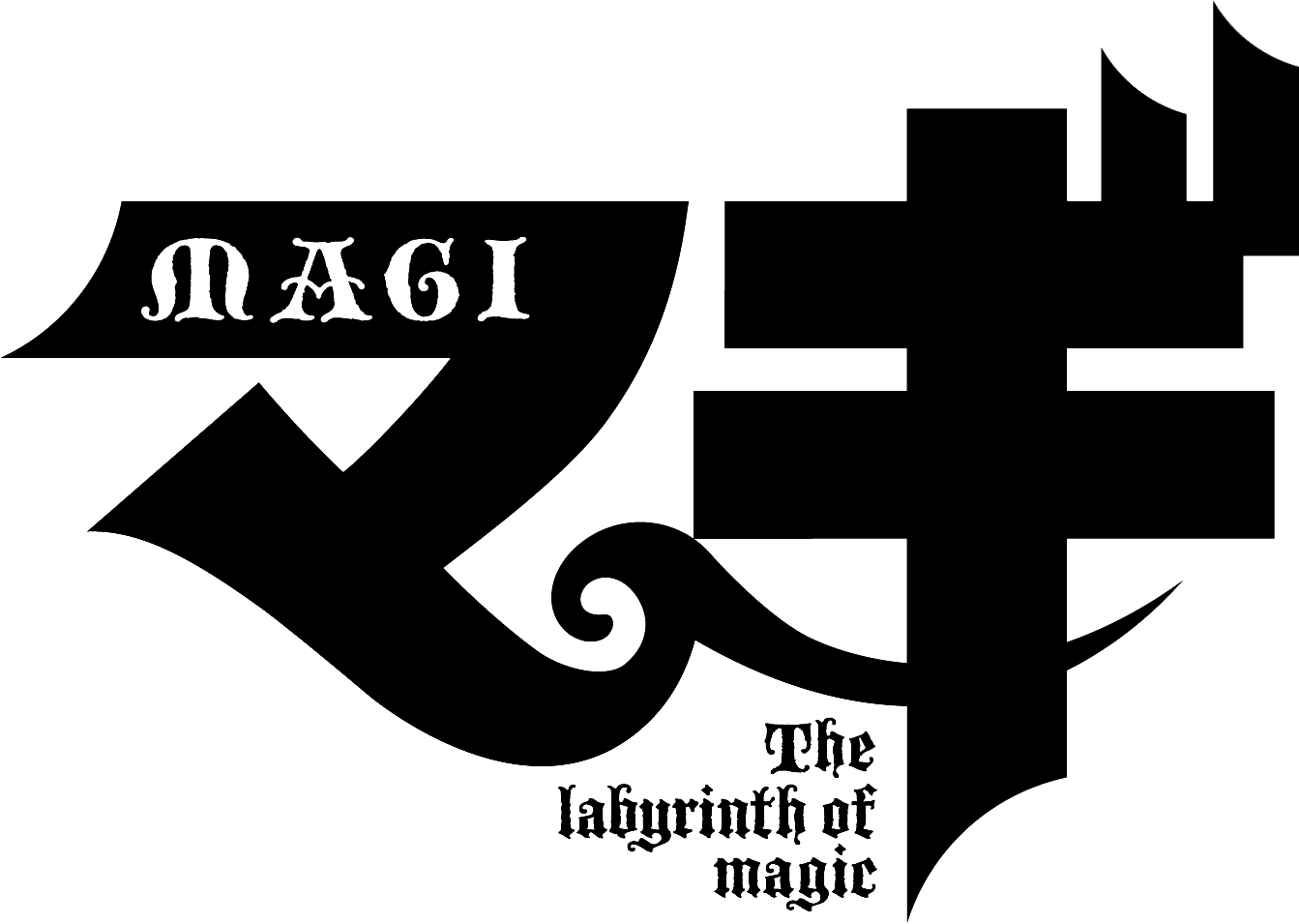 Magi The Labyrinth Of Magic Logo (1343x955), Png Download