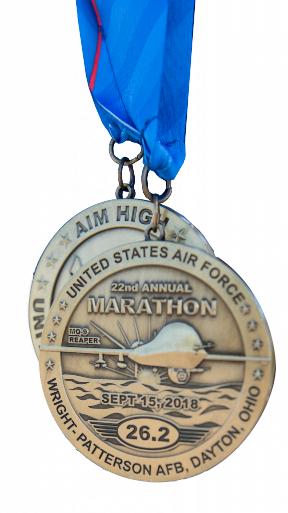 Air Force Half Marathon Medal 2018 (575x1024), Png Download