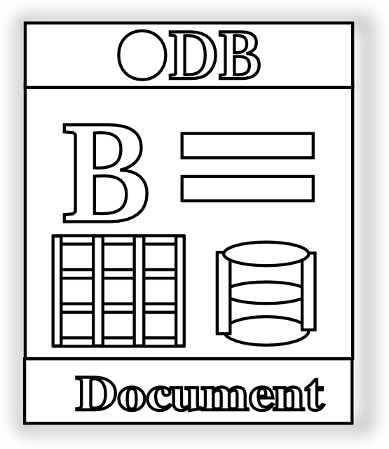 Geek Database Web Icon Black White Line Art 555px (555x641), Png Download