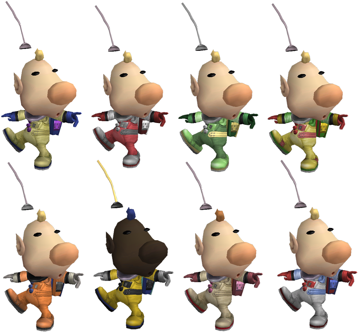 The Final Recolors For The Louie Psa Each One Is Based - Cartoon (1200x1105), Png Download