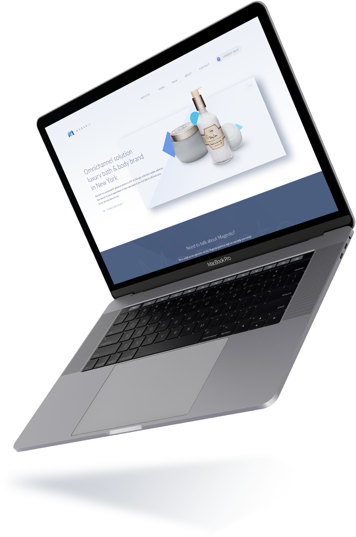 Magebit Website Laptop Mockup - Output Device (1199x1806), Png Download