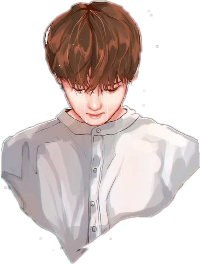 690 X 909 9 - Jungkook Sad Fanart (690x909), Png Download