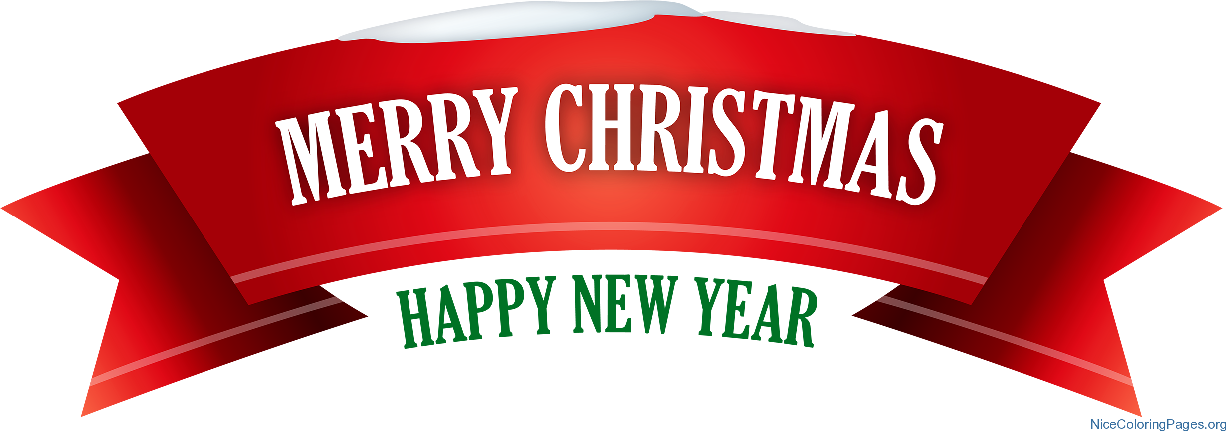 Merr Christmas Banner (2500x890), Png Download