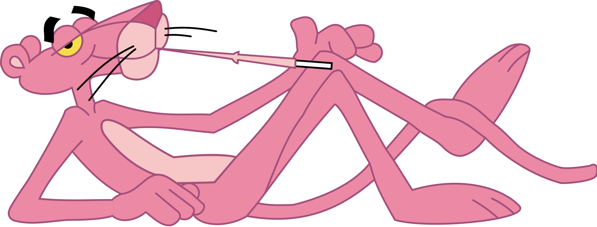 Broadcast Captioning Pink Panther - Transparent Pink Panther Png (2000x760), Png Download