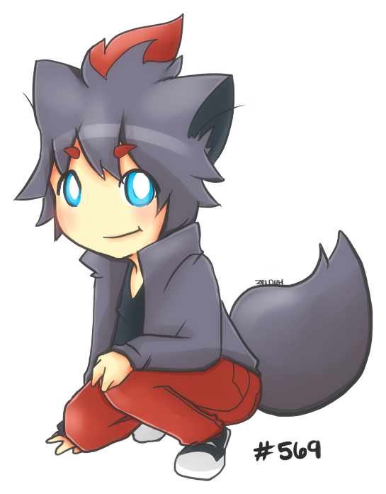 His Mom Was Murdered By His Dad When He Was 4,adopted - Zorua Human Boy (600x700), Png Download