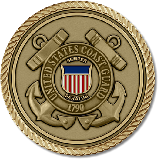 Coast Guard - " - Emblem (566x559), Png Download