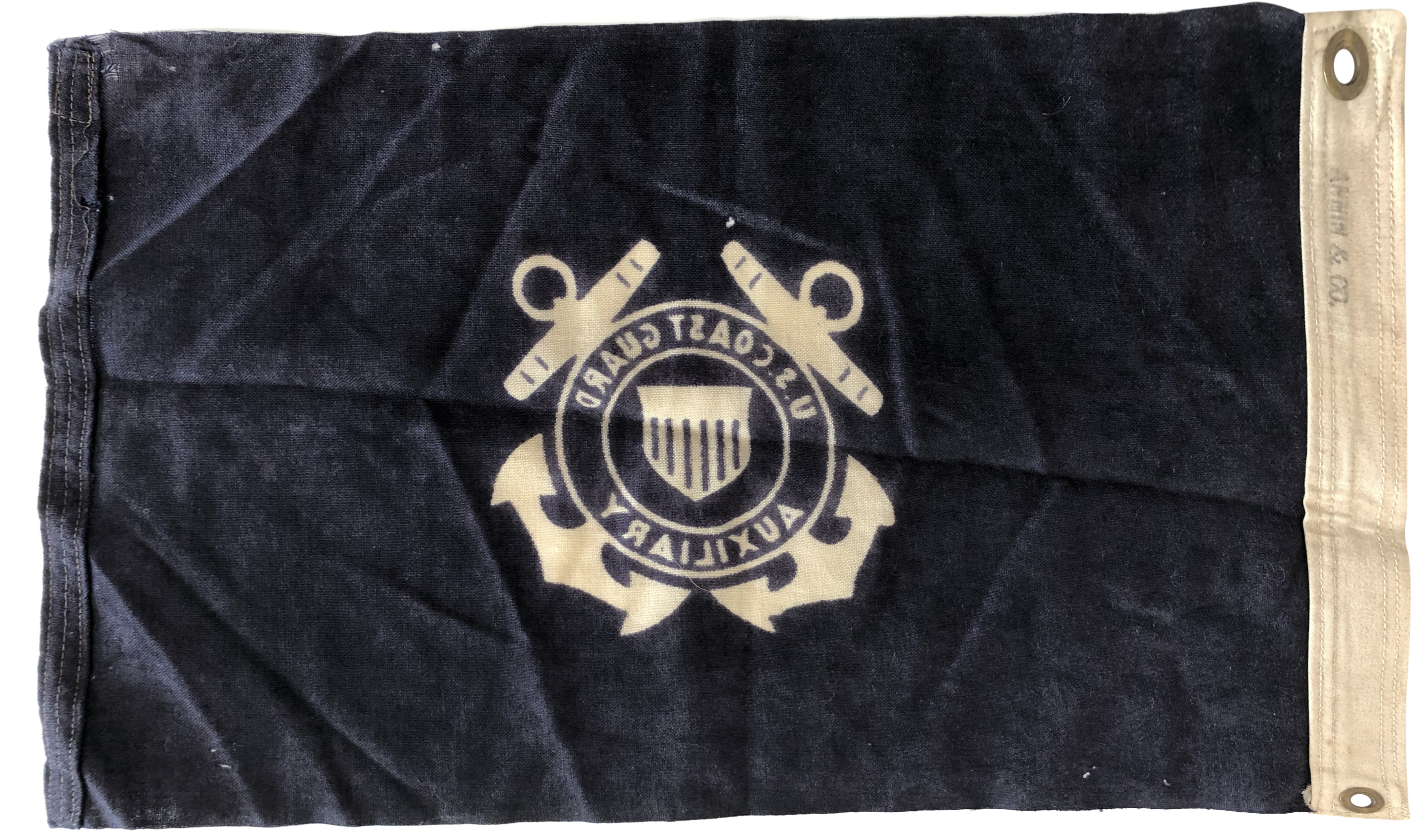 Vintage Coast Guard Flag United States Coast Guard - Leather (3000x3000), Png Download
