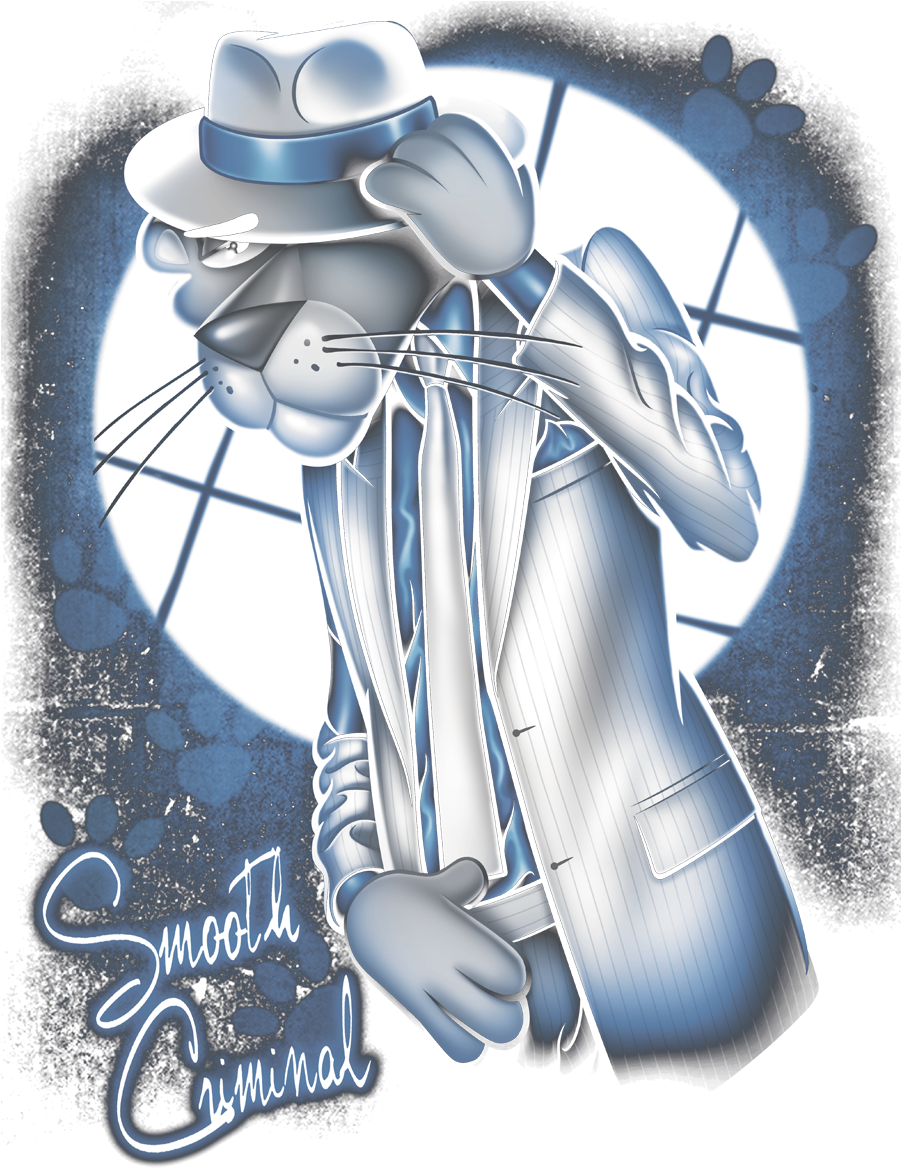 Pink Panther Smooth Criminal Men's Ringer T-shirt - Pink Panther Smooth Criminal (900x1181), Png Download