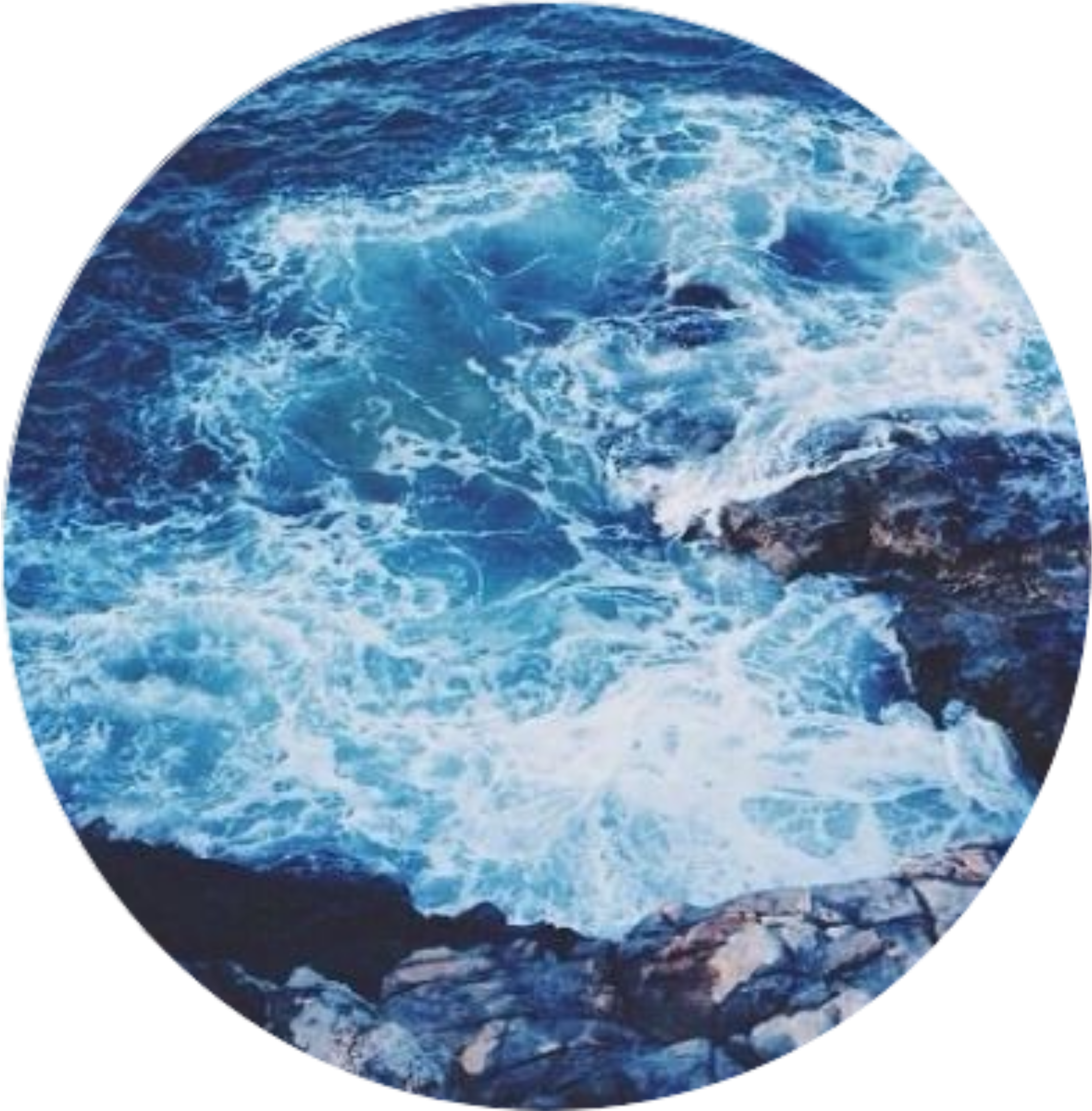 Ocean Tumblr Aesthetic Blue Tumblrblue Aestheticblue - Ocean Aesthetic (2289x2289), Png Download