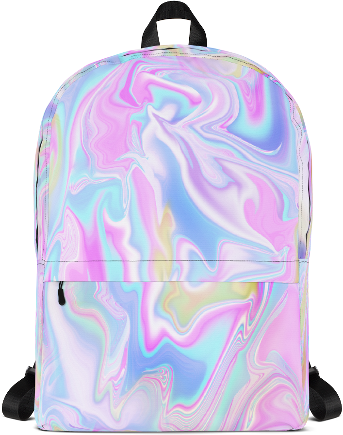 Download Hd Holo Marble Tumblr Soft Grunge Backpack Aesthetic Backpack Transparent Png Image Nicepng Com