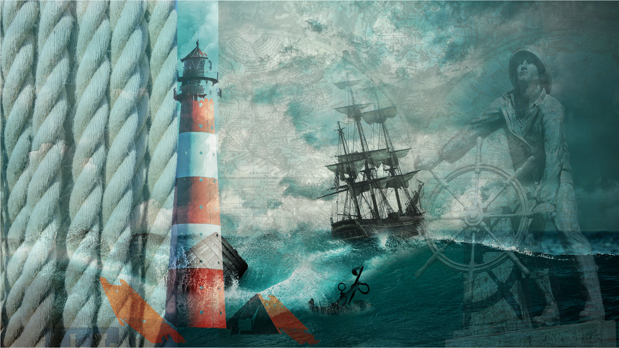 Волна Корабль В Шторм (2100x1500), Png Download