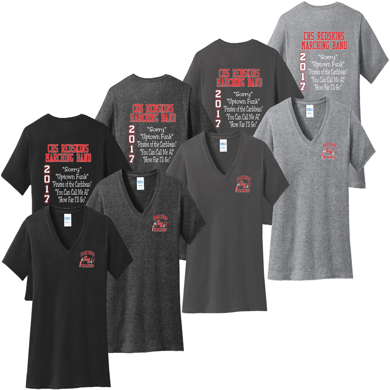 Cuyahoga Hts Marching Band Ladies V-neck Tee - Active Shirt (1280x1280), Png Download