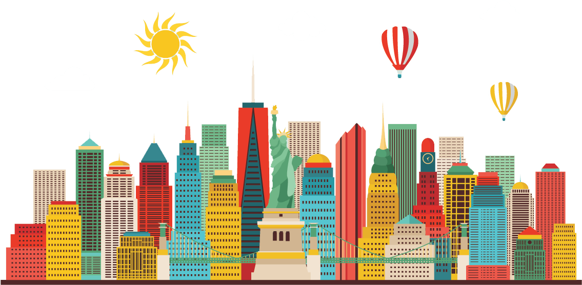 New York City, New York - New York Illust (1200x683), Png Download