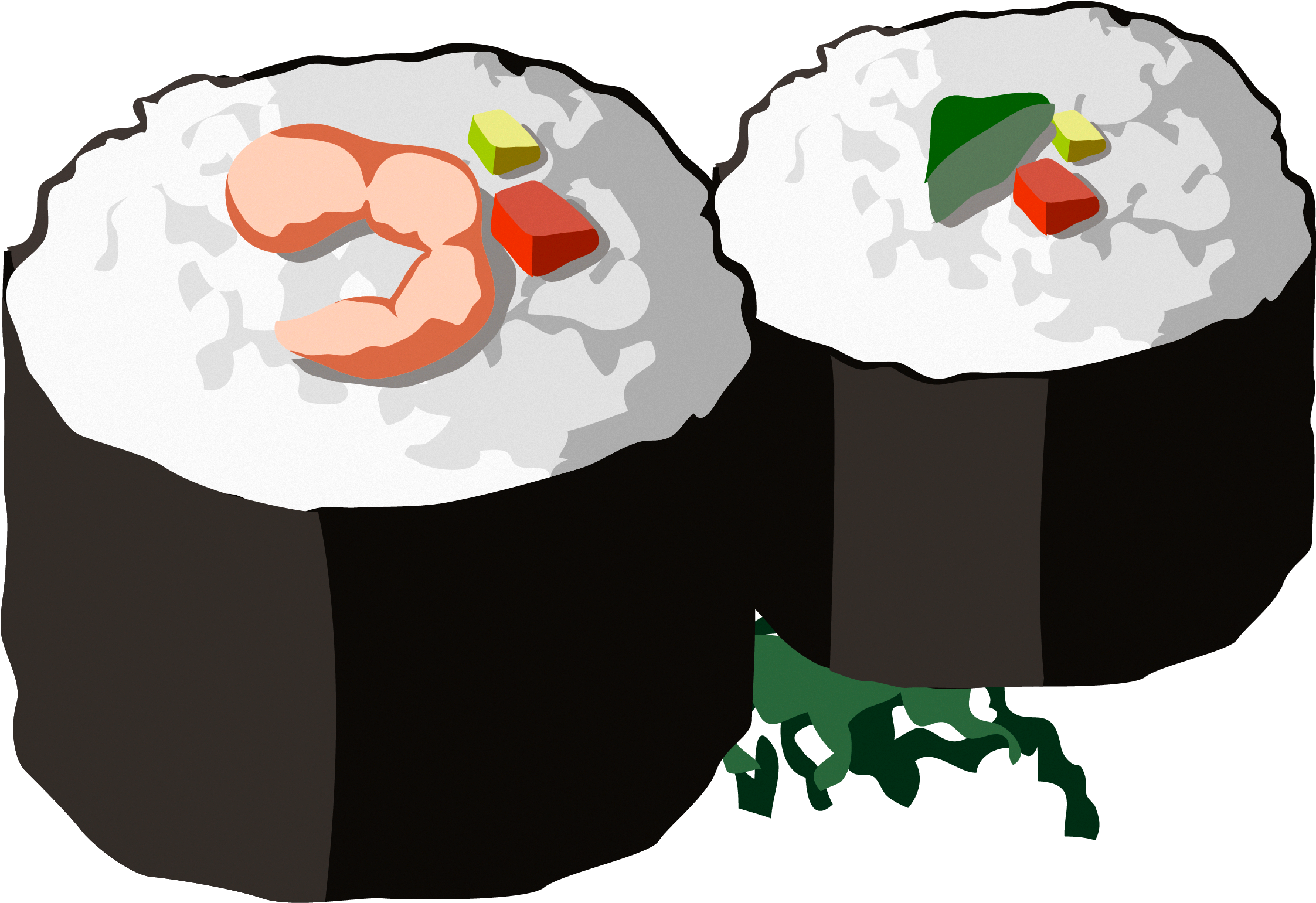 Clip Art Stock Japanese Cuisine Clip Art Download - Sushi (2244x1548), Png Download