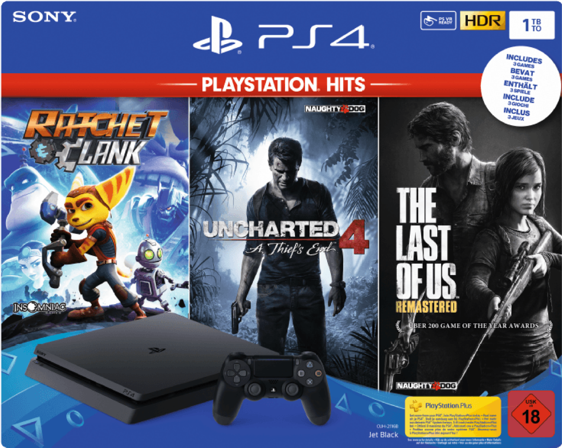 Žaidimų Kompiuteris Sony Playstation 4 1tb Last Of - Playstation 4 Slim (1200x1200), Png Download