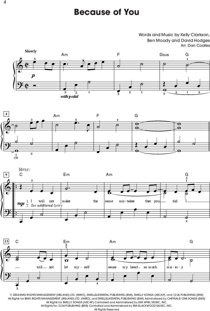 Easy Piano Sheet Music With Letters The Giant Book - Trust His Heart Piano Sheet Music (864x1152), Png Download