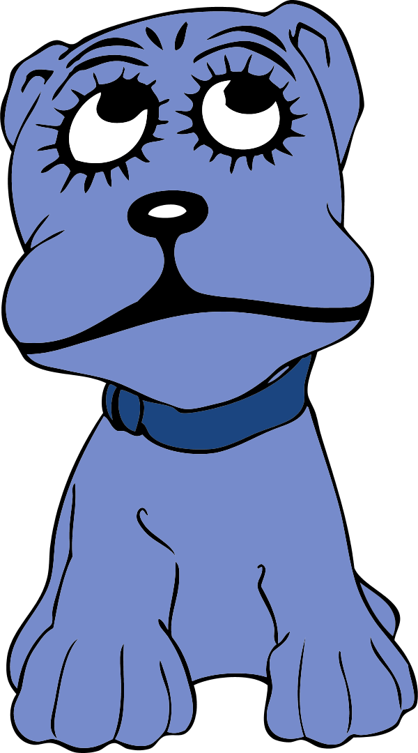 Vector Clip Art - Cartoon Dog (600x1080), Png Download