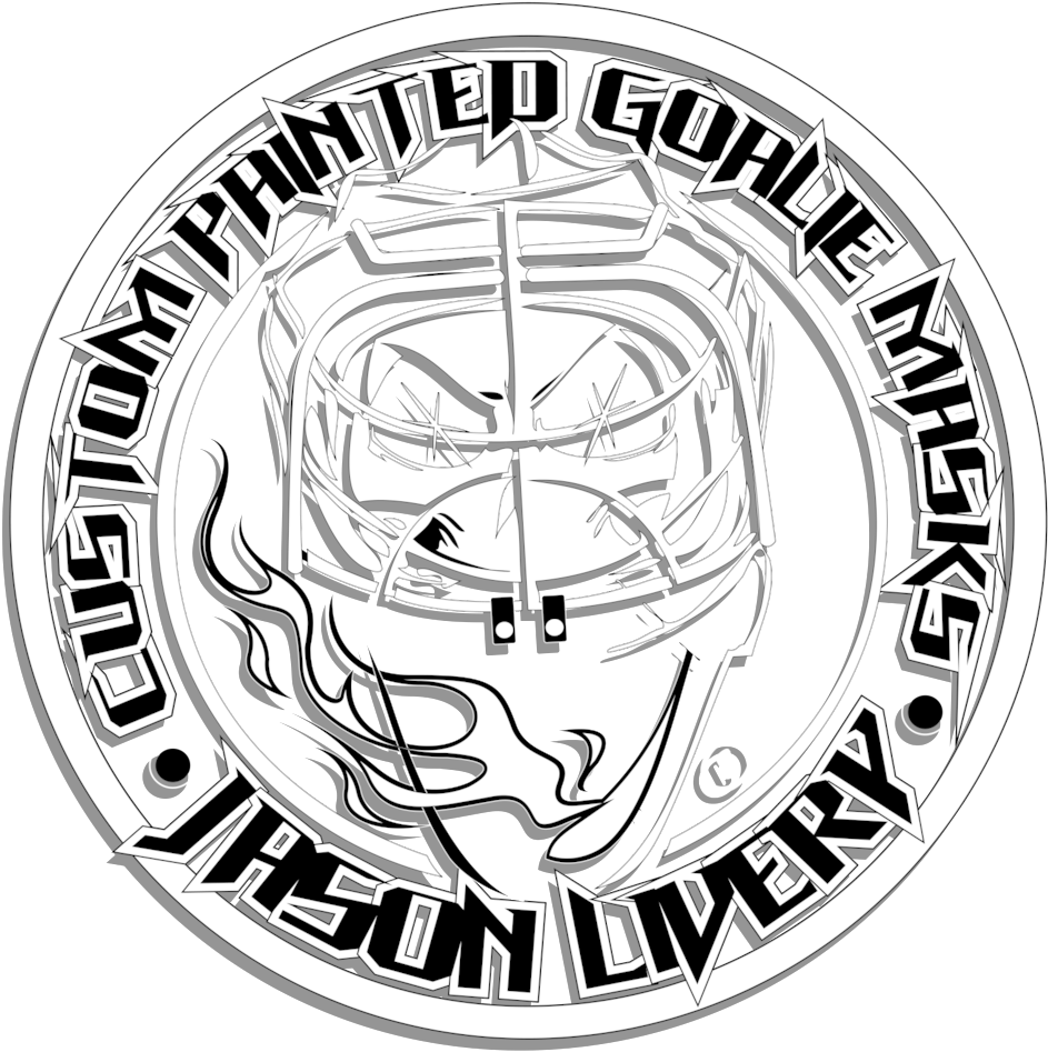 Custom Painted Goalie Masks (1000x1037), Png Download