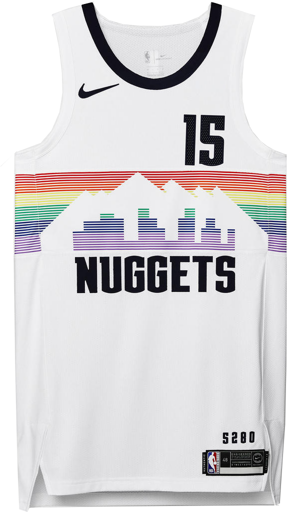 Denver Nuggets 2018 City Edition Jersey - New City Edition Jerseys (902x1203), Png Download