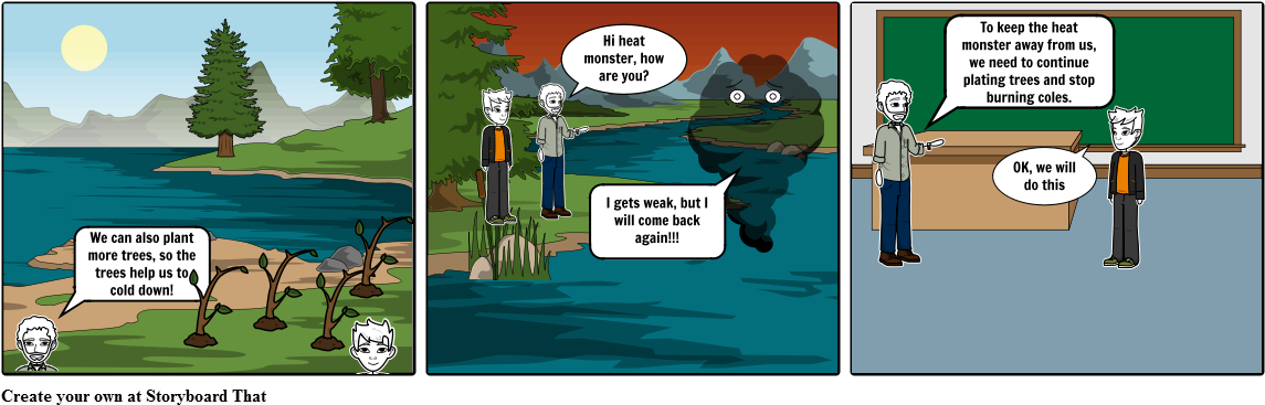 Heat Monsters - Cartoon (1164x385), Png Download