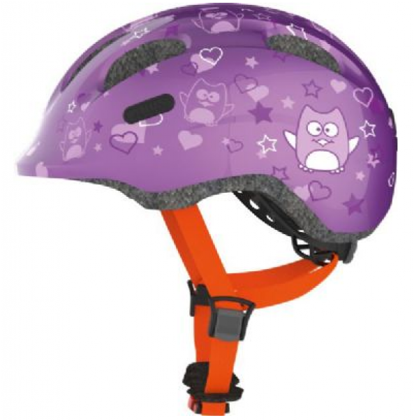 Abus Smiley Hjelm Purple Star - Abus Kinder Fahrradhelm (900x600), Png Download