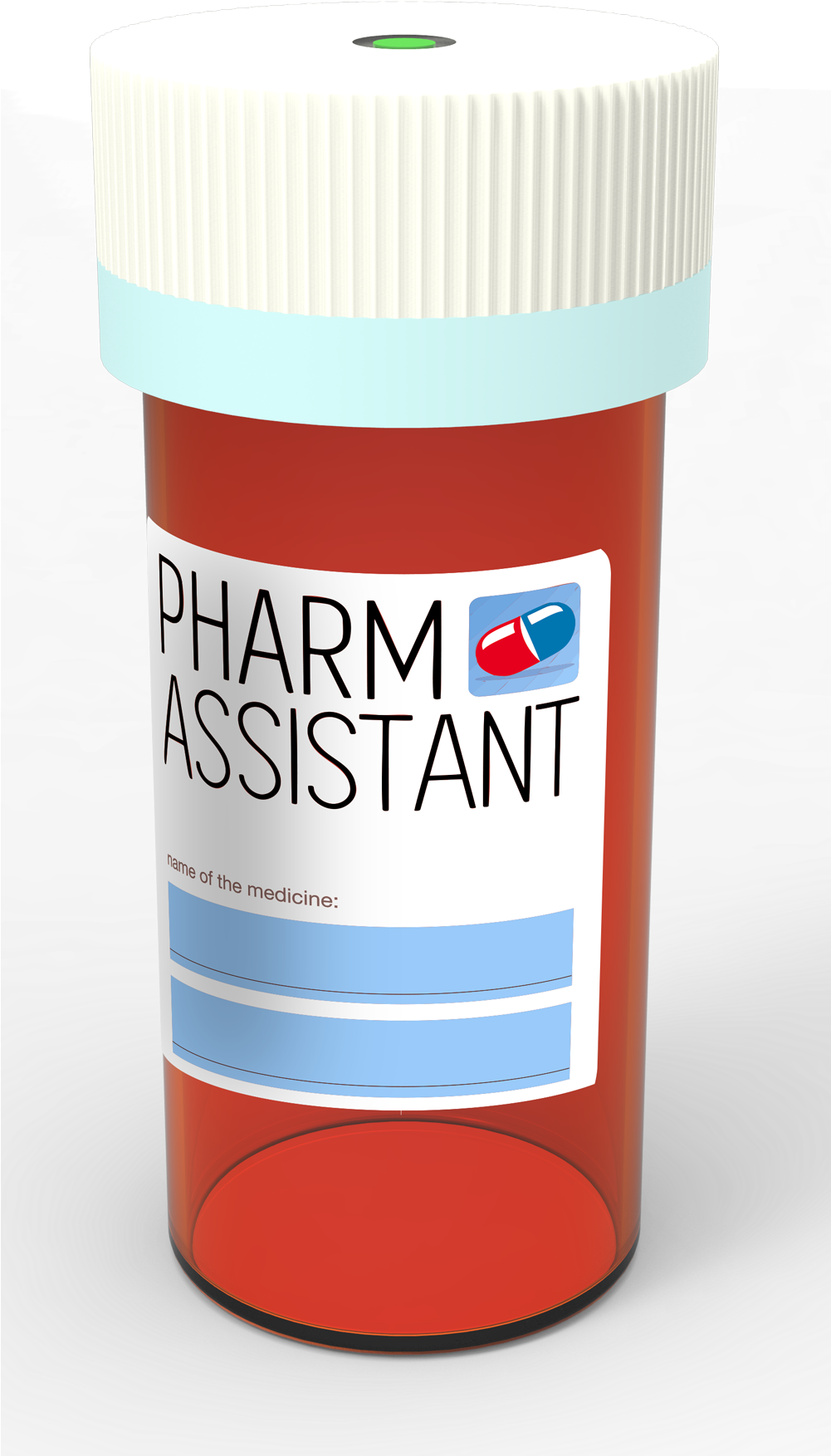 Pill Bottle Png - Pill Bottle Red (1000x1870), Png Download