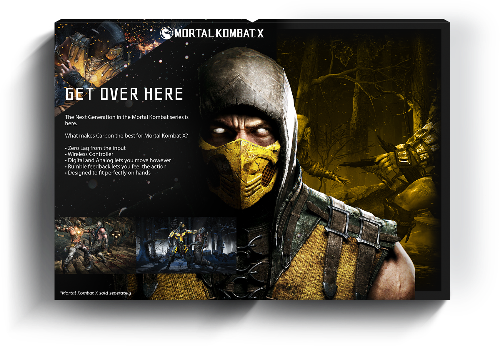 Above - Scorpion Mortal Kombat 1080p (1920x1336), Png Download