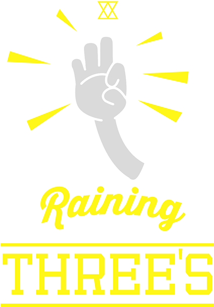 Raining Threes Shirt On - Sign (600x692), Png Download
