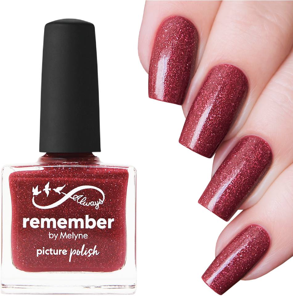 Picture Polish Remember Holographic Nail Polish - Nail (1000x1000), Png Download