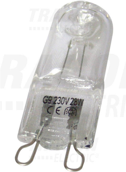 Halogen Lamp, Transparent, 230v, 50hz, C, G9, 28w, - Fuse (527x800), Png Download