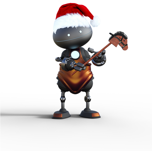 Christmas Cracker Jokes Today - Robot Christmas Png (630x867), Png Download