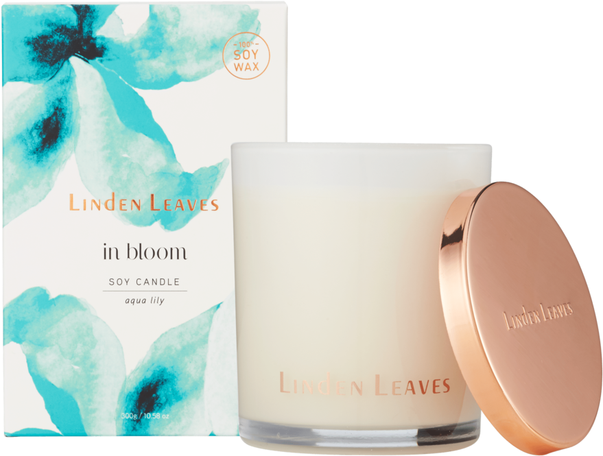 In20bloom Soy20candle Aqua20lily 300g Box20and20candle20jar - Candle (1000x1000), Png Download