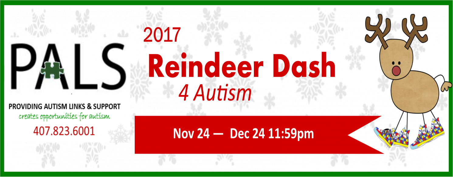 2017 Reindeer Dash 4 Autism - Number (1490x582), Png Download