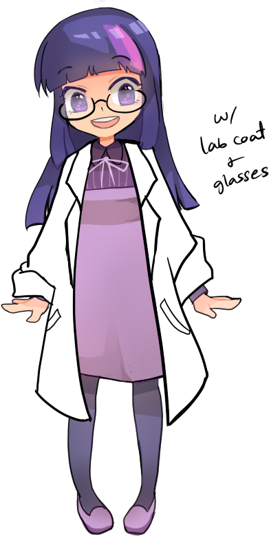Ujey02, Clothes, Cute, Dork, Dress, Glasses, Human, - Cartoon (560x802), Png Download