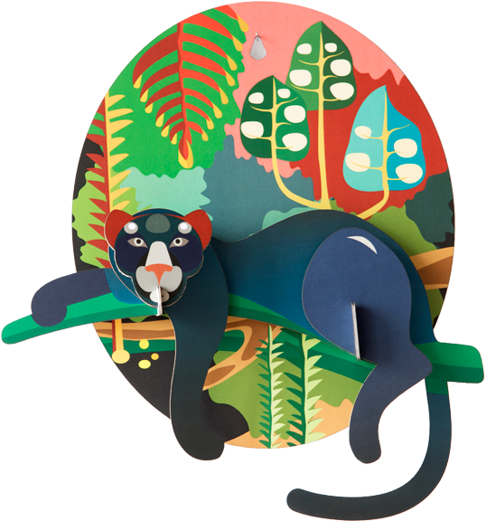 Jungle Animals Plaque - Studio Roof Totem Jungle Puma (600x600), Png Download