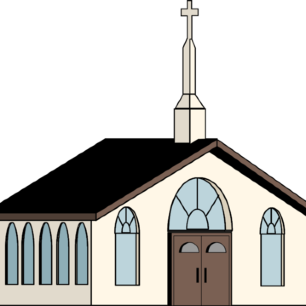 Church Images Clip Art Image White Christart Sun - Clip Art Church Building (1024x1024), Png Download