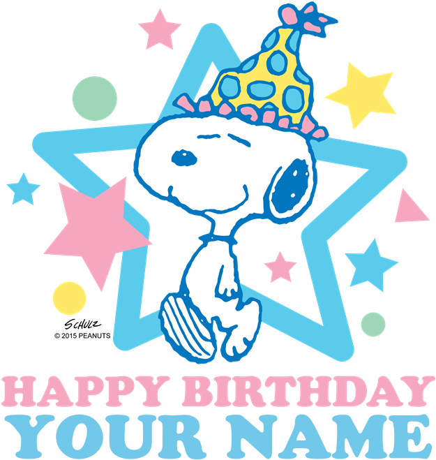 Snoopy Happy Birthday - Snoopy And Woodstock Party (700x700), Png Download