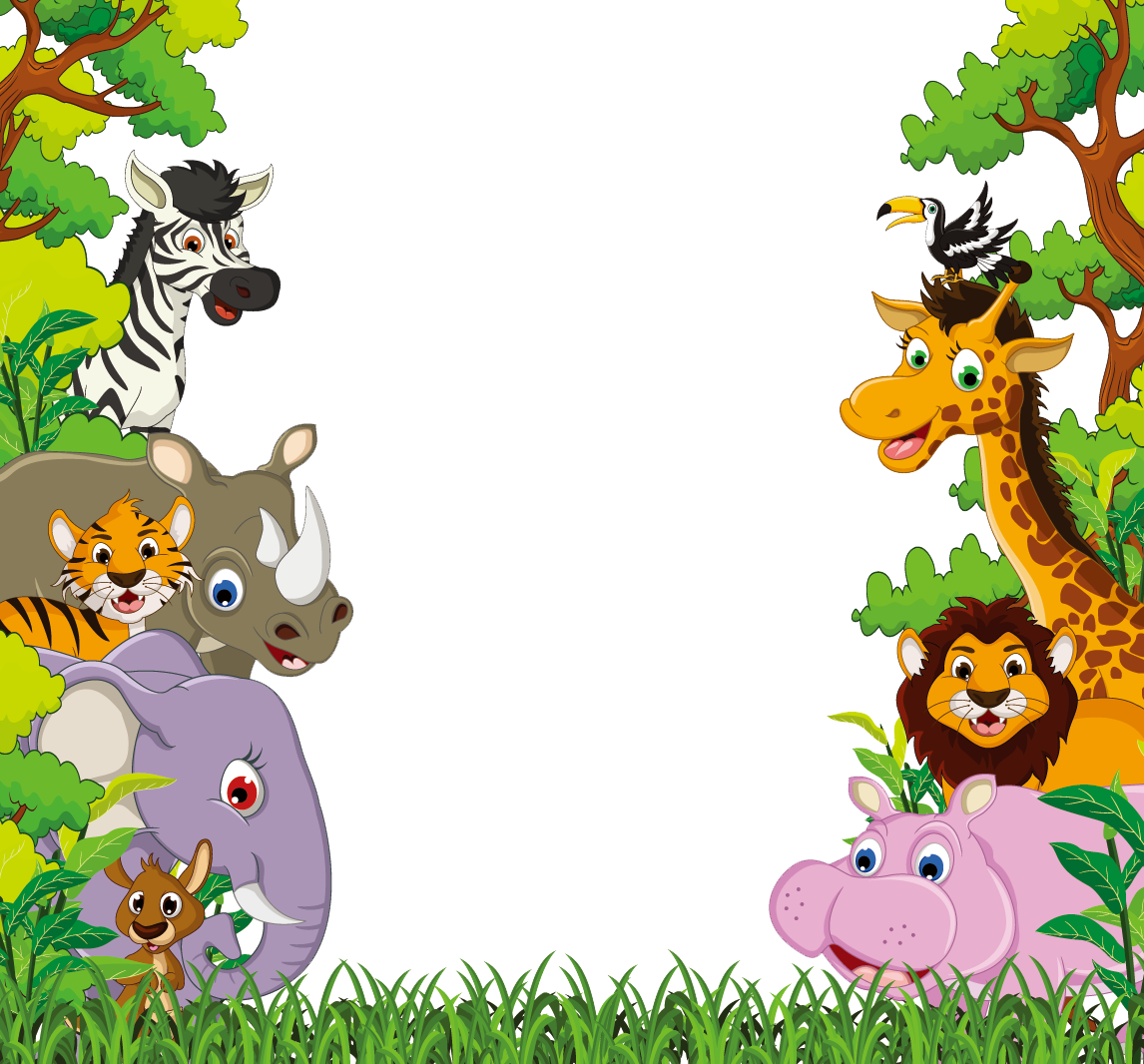 1146 X 1066 3 - Animal Cartoon Background (1146x1066), Png Download