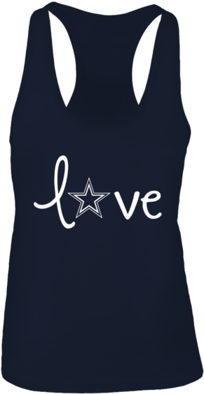 Love The Dallas Cowboys Star Shirt - Active Tank (600x600), Png Download
