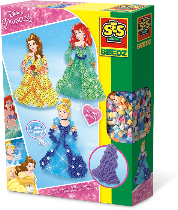 Iron On Beads Disney Princess - Ses Creative (607x700), Png Download
