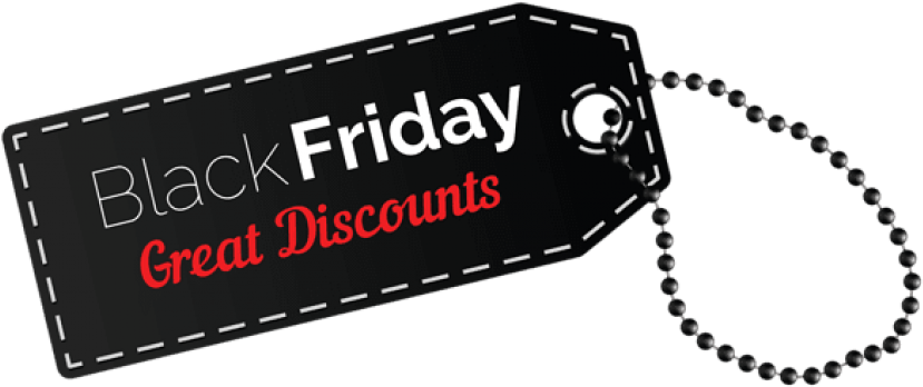 Black Friday Discount Tag Png - Black Friday Transparent Background (850x365), Png Download